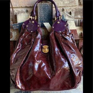 (SOLD) Louis Vuitton Patent Surya Mahina XL Flame